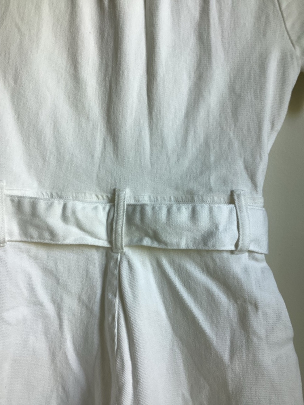 Show Me Your MuMu Outlaw Romper Size Small Pearly White Belted Utility Zip Front - Picture 8 of 13